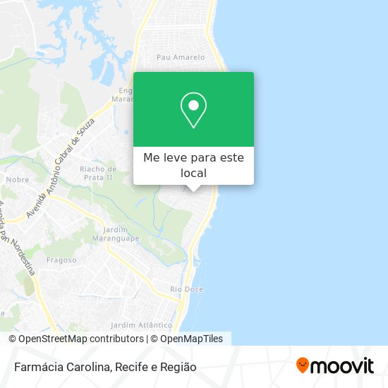 Farmácia Carolina mapa