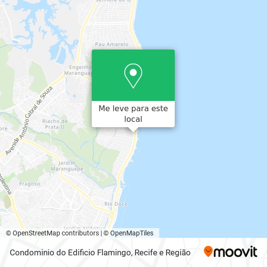 Condominio do Edificio Flamingo mapa
