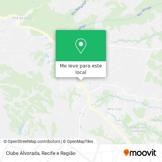 Clube Alvorada mapa