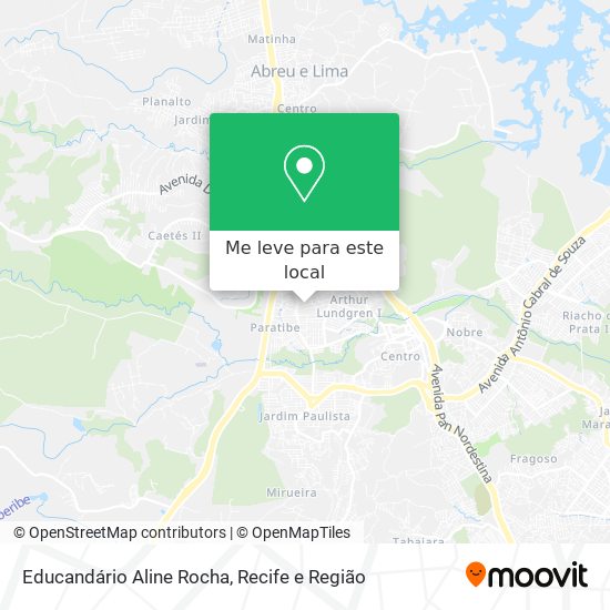 Educandário Aline Rocha mapa