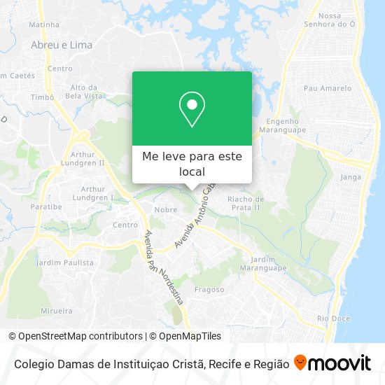 Colegio Damas de Instituiçao Cristã mapa