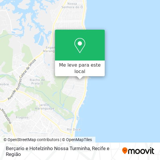 Berçario e Hotelzinho Nossa Turminha mapa