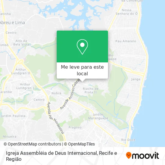 Igreja Assembléia de Deus Internacional mapa