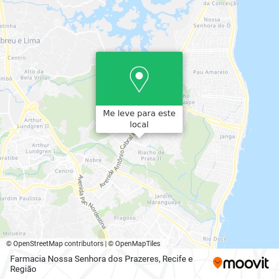 Farmacia Nossa Senhora dos Prazeres mapa