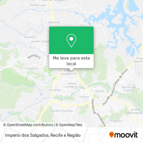 Império dos Salgados mapa