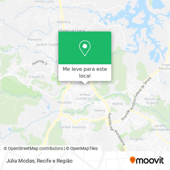 Júlia Modas mapa