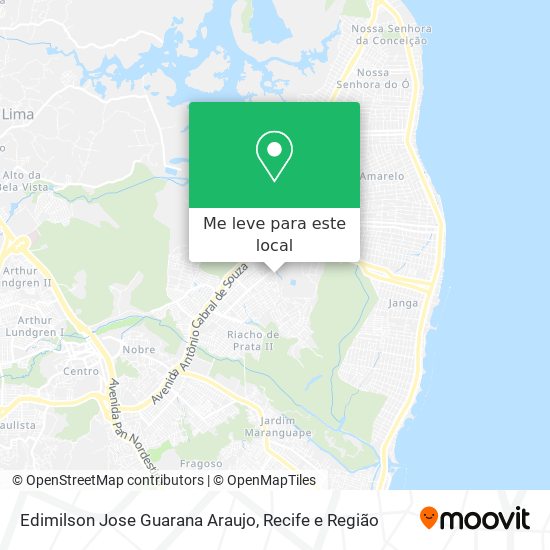 Edimilson Jose Guarana Araujo mapa