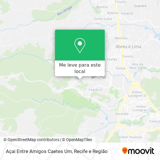 Açai Entre Amigos Caetes Um mapa
