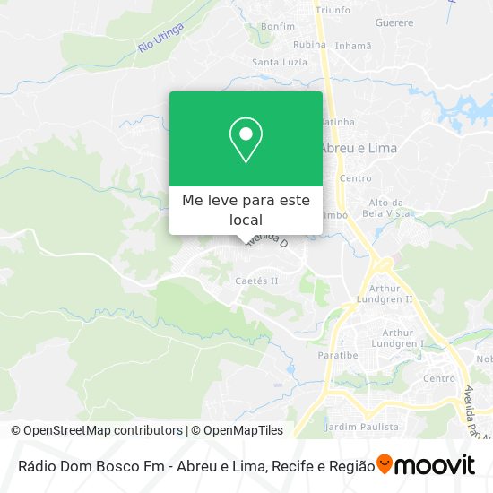 Rádio Dom Bosco Fm - Abreu e Lima mapa