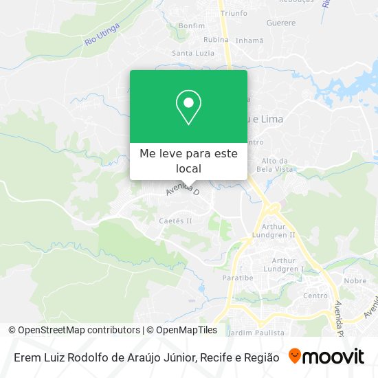 Erem Luiz Rodolfo de Araújo Júnior mapa
