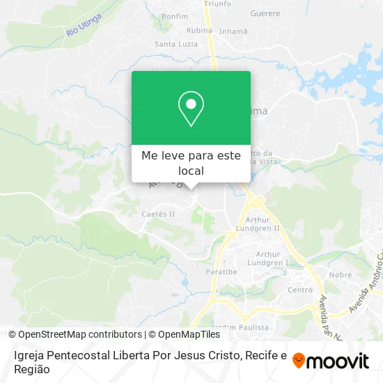 Igreja Pentecostal Liberta Por Jesus Cristo mapa