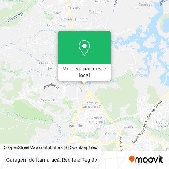 Garagem de Itamaracá mapa