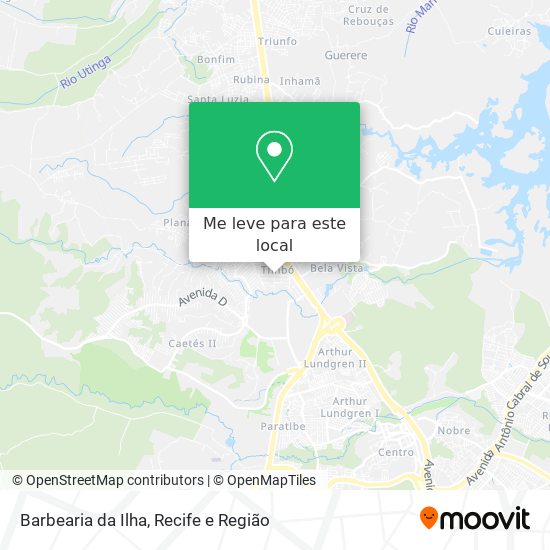 Barbearia da Ilha mapa