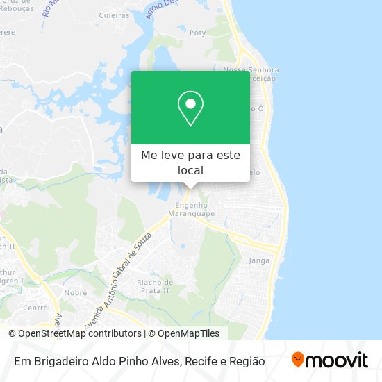 Em Brigadeiro Aldo Pinho Alves mapa