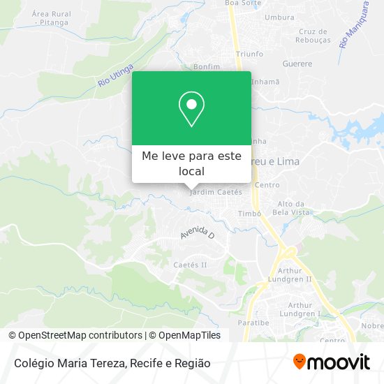 Colégio Maria Tereza mapa