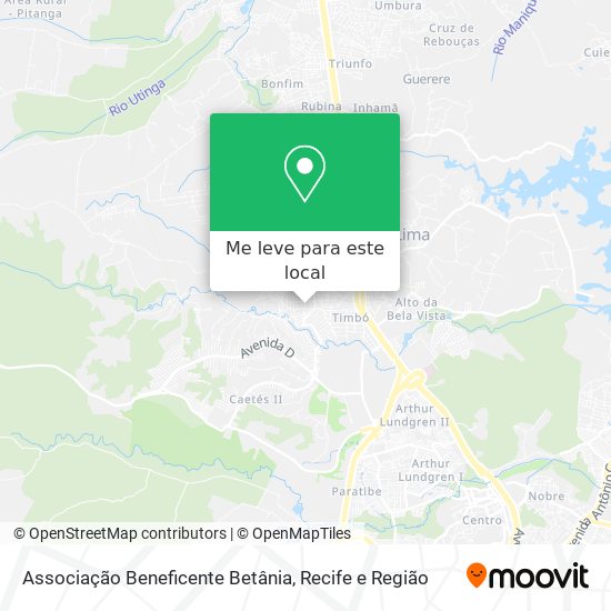 Associação Beneficente Betânia mapa