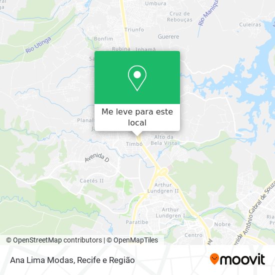 Ana Lima Modas mapa