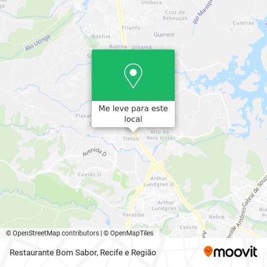 Restaurante Bom Sabor mapa