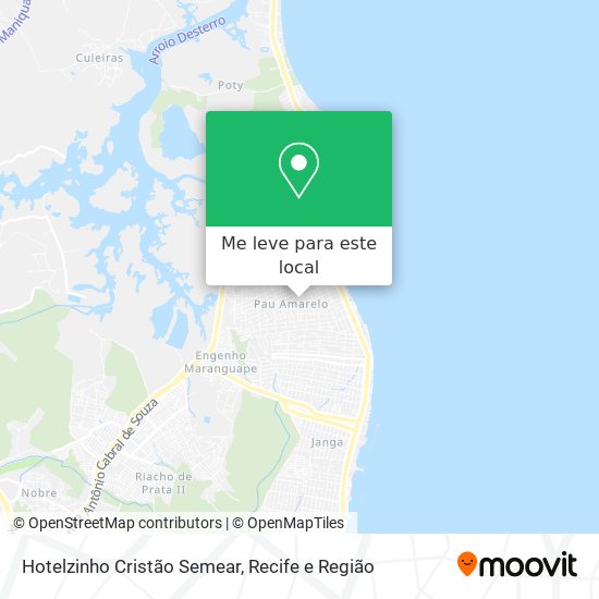 Hotelzinho Cristão Semear mapa