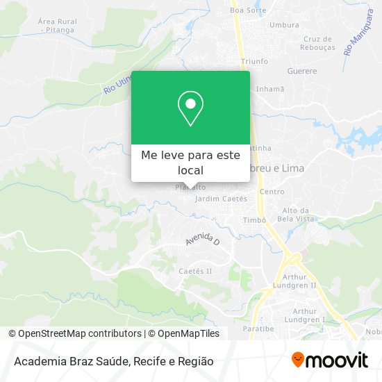 Academia Braz Saúde mapa