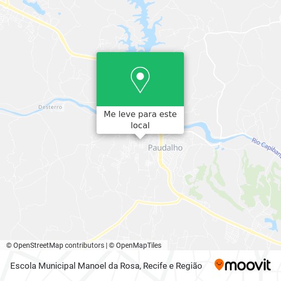 Escola Municipal Manoel da Rosa mapa