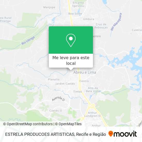 ESTRELA PRODUCOES ARTISTICAS mapa