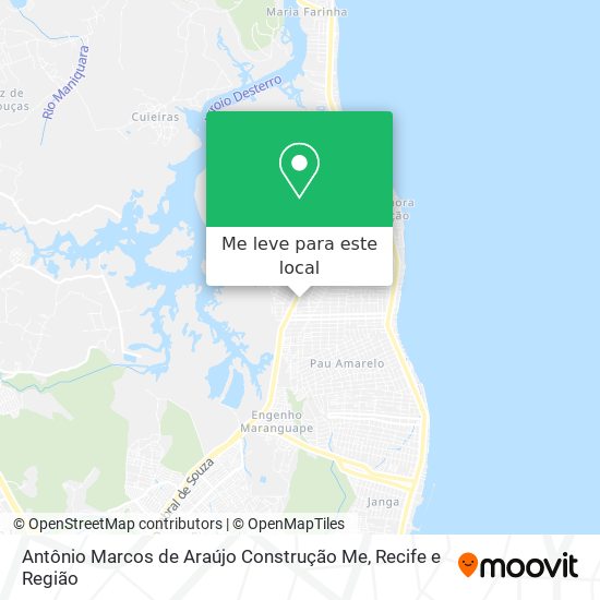 Antônio Marcos de Araújo Construção Me mapa