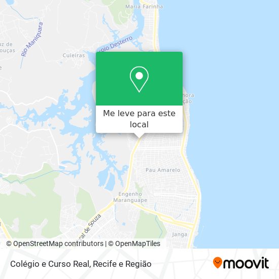 Colégio e Curso Real mapa