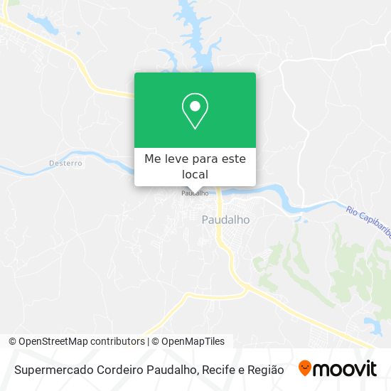 Supermercado Cordeiro Paudalho mapa