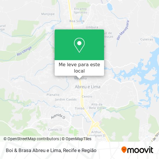 Boi & Brasa Abreu e Lima mapa