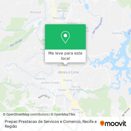 Prepac Prestacao de Servicos e Comercio mapa