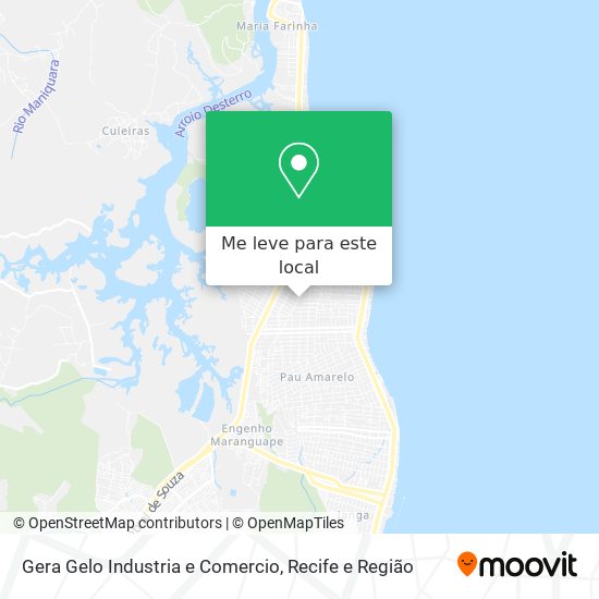 Gera Gelo Industria e Comercio mapa
