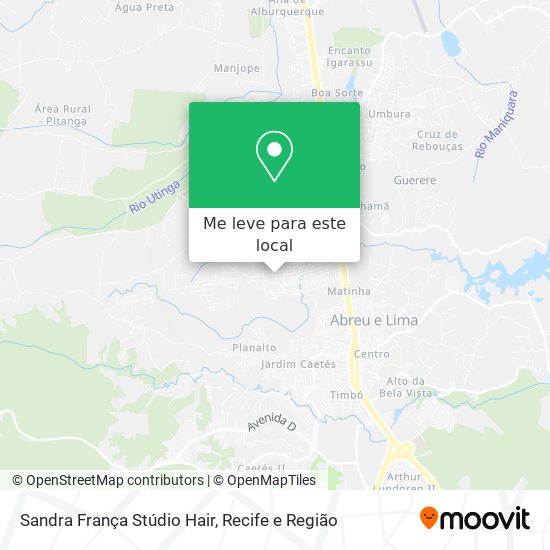 Sandra França Stúdio Hair mapa