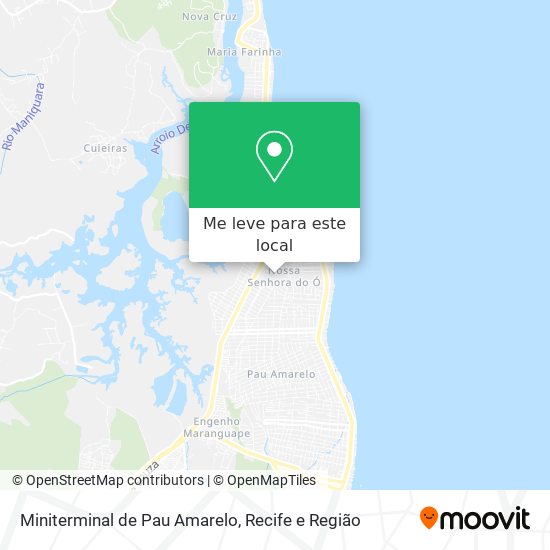 Miniterminal de Pau Amarelo mapa