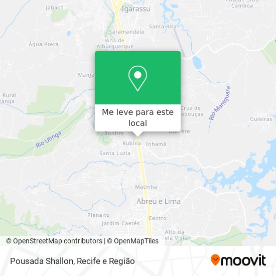 Pousada Shallon mapa