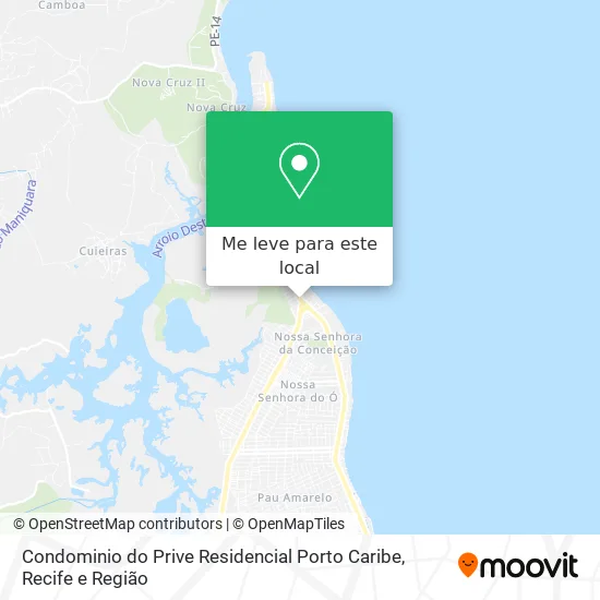 Condominio do Prive Residencial Porto Caribe mapa