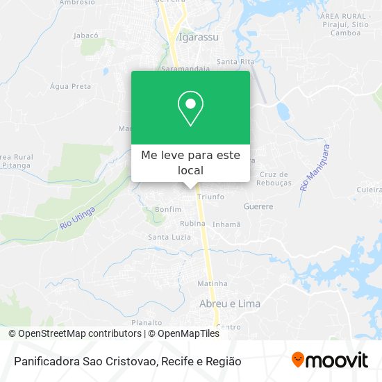 Panificadora Sao Cristovao mapa