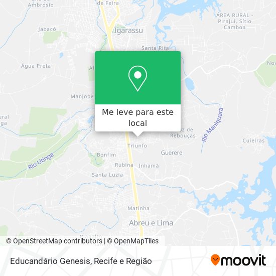 Educandário Genesis mapa