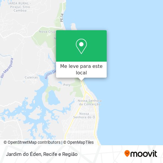 Jardim do Éden mapa