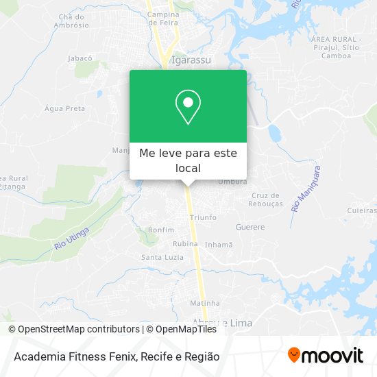 Academia Fitness Fenix mapa