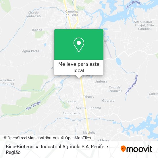 Bisa-Biotecnica Industrial Agricola S.A mapa