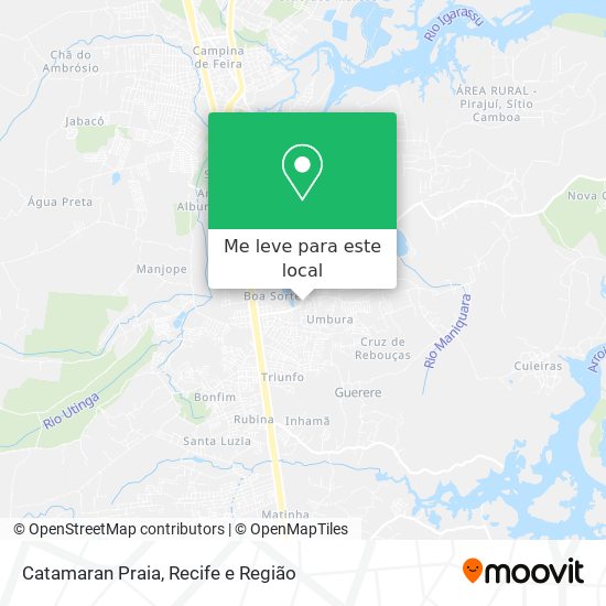 Catamaran Praia mapa