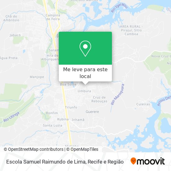 Escola Samuel Raimundo de Lima mapa