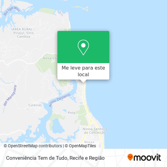 Conveniência Tem de Tudo mapa