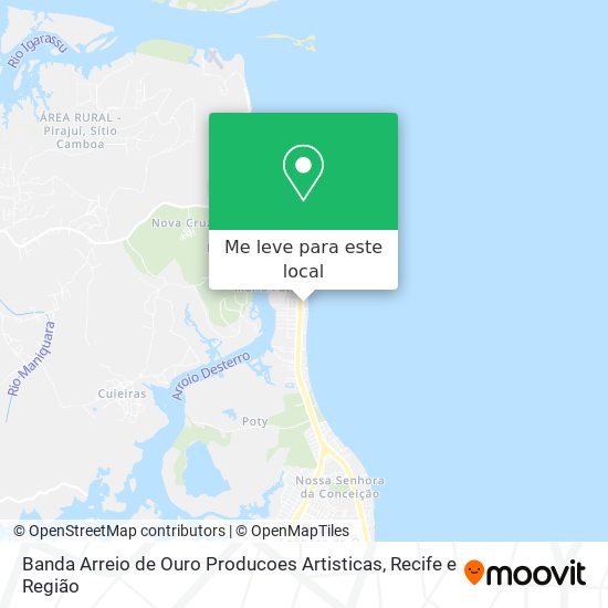 Banda Arreio de Ouro Producoes Artisticas mapa