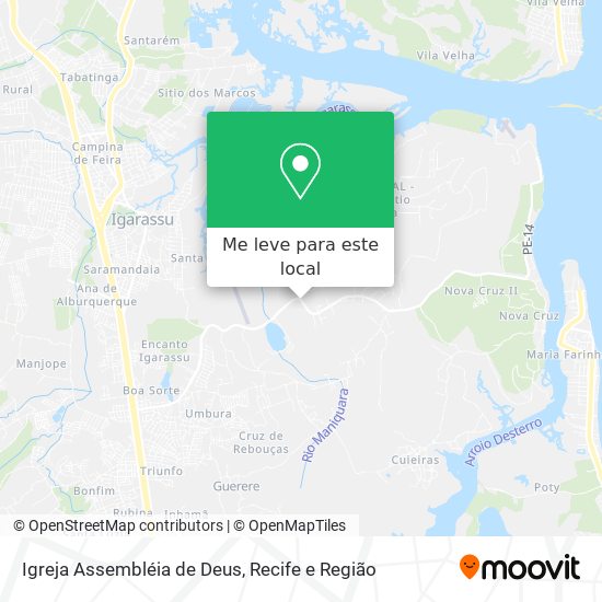 Igreja Assembléia de Deus mapa