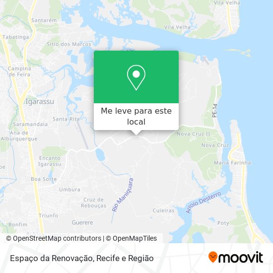 Espaço da Renovação mapa