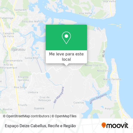 Espaço Deize Cabellus mapa