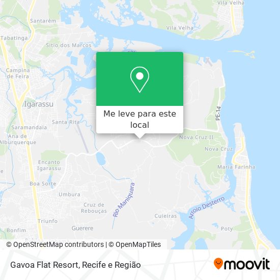 Gavoa Flat Resort mapa
