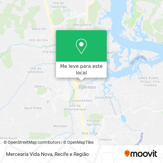 Mercearia Vida Nova mapa